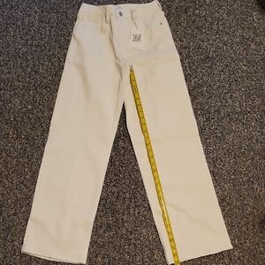 Dear John Taylor Straight White Jeans Wide Leg